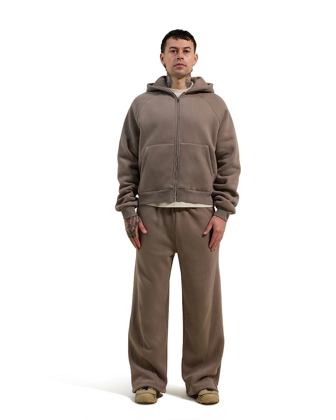 Sand Signature Zip Up